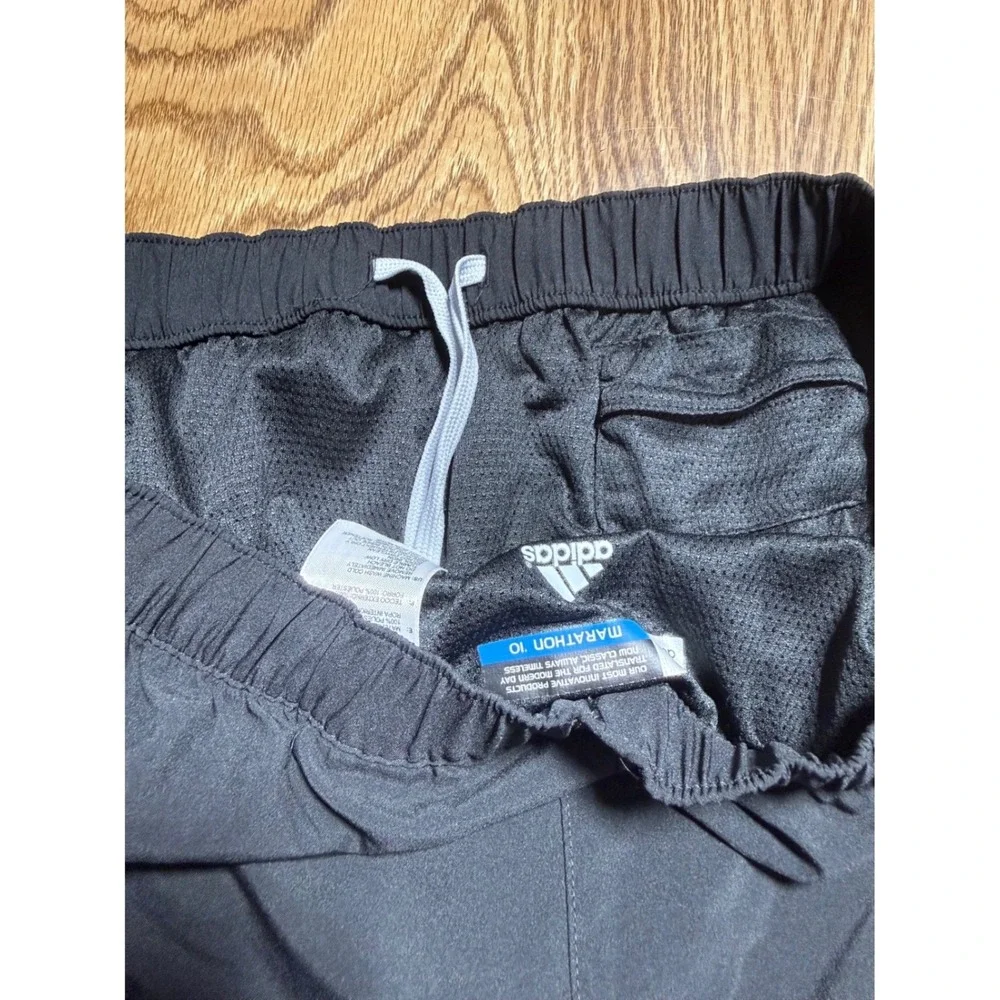 adidas Marathon 10 Running‎ Shorts Womens Medium Black Climalite Athletic Gym